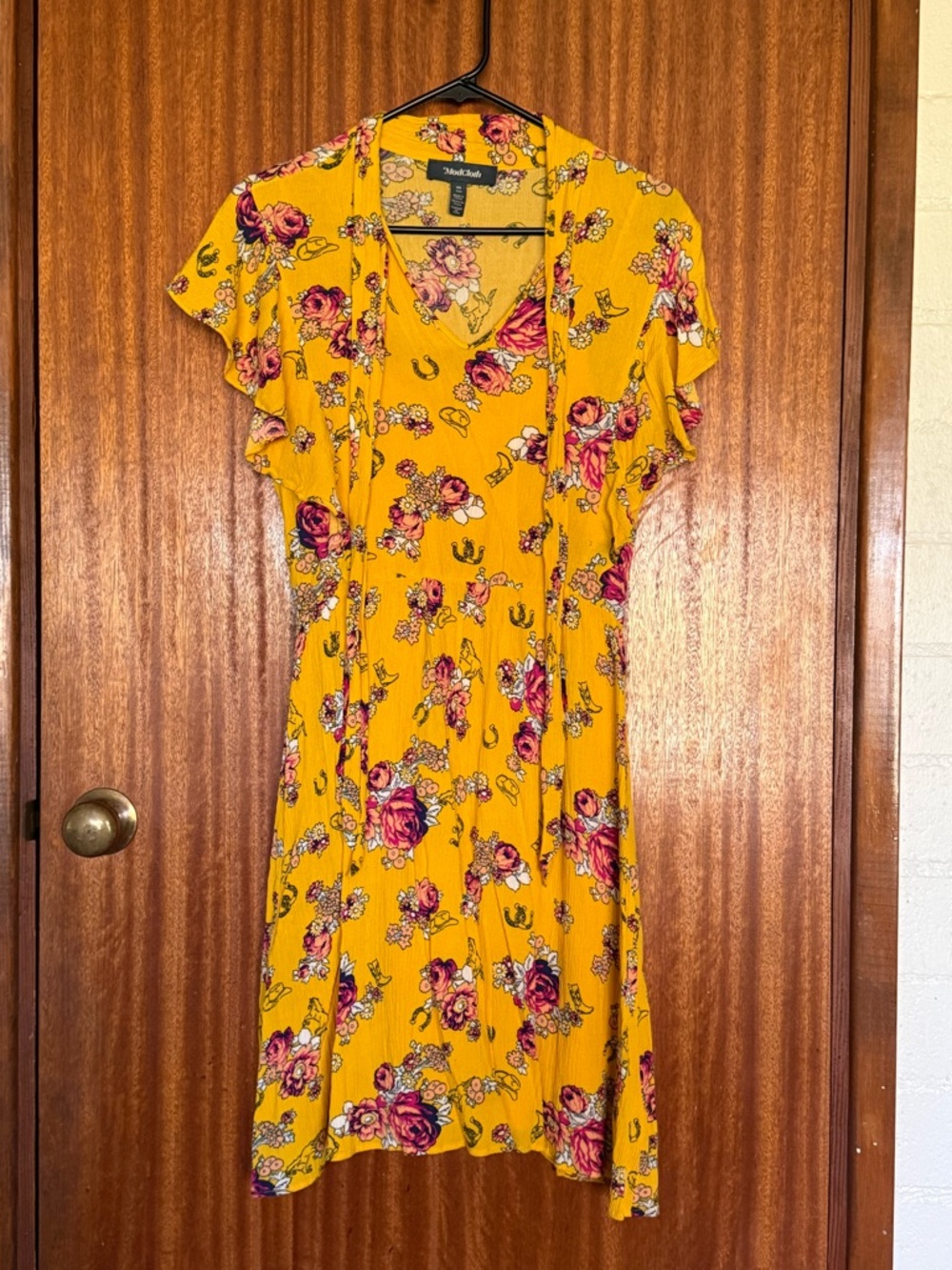 ModCloth Yellow Floral Dress